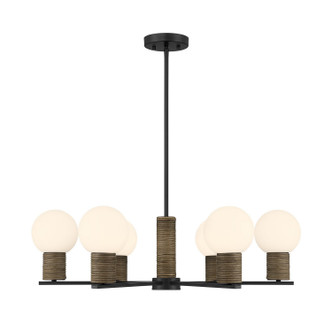 Savoy House - 1-4080-6-89 - Six Light Chandelier - Jarrell - Matte Black