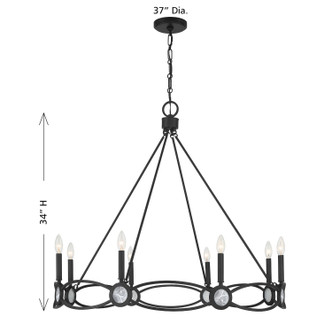 Minette Eight Light Chandelier (1-4102-8-89)