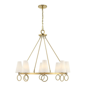 Savoy House - 1-4702-8-322 - Eight Light Chandelier - Wilkes - Warm Brass