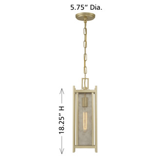 Jacobs One Light Outdoor Hanging Lantern (5-3806-344)