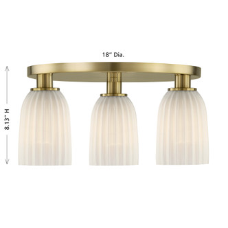 Baldwin Three Light Flush Mount (6-1247-3-127)