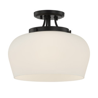 Octave Three Light Semi-Flush Mount (6-6035-3-BK)
