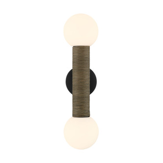 Jarrell Two Light Wall Sconce (9-4081-2-BK)