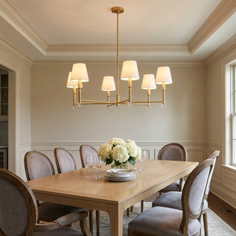 Greard Six Light Chandelier (AC1206GD)