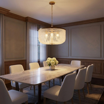 Bellecour Eight Light Chandelier (LXC1146VGD)