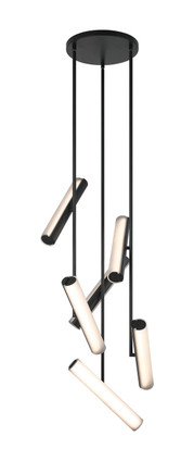 Matteo Lighting - C32206MBSM - LED Pendant - AXIS - Matte Black