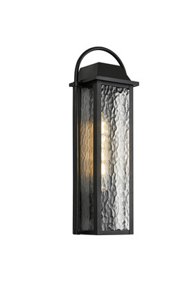 Matteo Lighting - E22001MB - One Light Outdoor Lantern - Dew - Matte Black