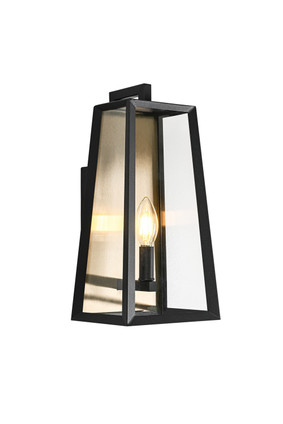 Matteo Lighting - E22101MB - One Light Outdoor Lantern - Aviv - Matte Black