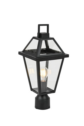 Matteo Lighting - E22311MB - One Light Outdoor Lantern - LAYLA - Matte Black