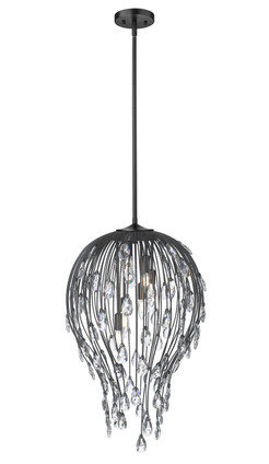 Z-Lite - 1957P18-MB - Six Light Pendant - Gabriella - Matte Black