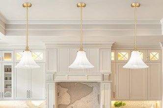 Fleur One Light Pendant (1958P12-MGLD)