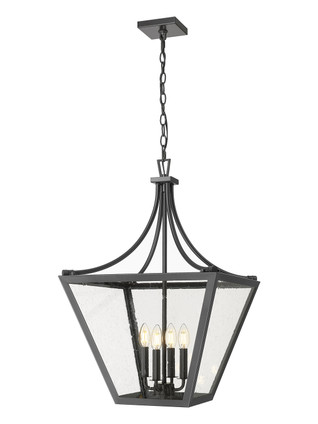 Z-Lite - 1961-4C-IO - Four Light Chandelier - Montalcino - Iron Ore