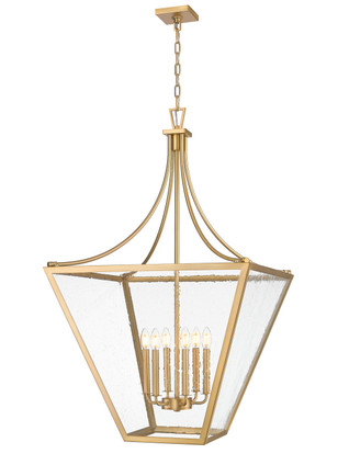 Z-Lite - 1961-6RB - Six Light Chandelier - Montalcino - Rubbed Brass