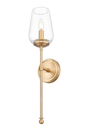 Dominique One Light Wall Sconce (2012-1S-MGLD)