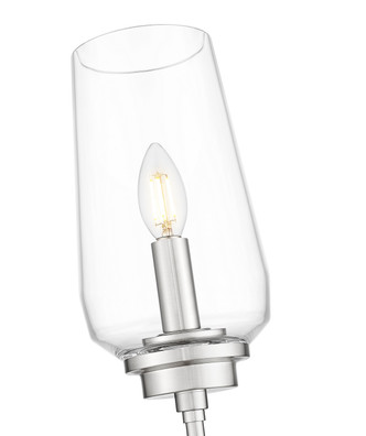 Clara One Light Wall Sconce (2013-1S-BN)