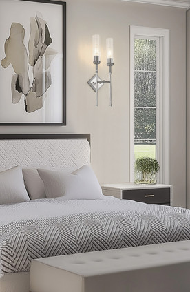 Esme Two Light Wall Sconce (3047-2S-BN)