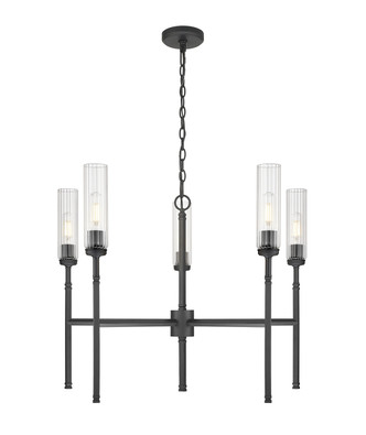 Z-Lite - 3047-5MB - Five Light Chandelier - Esme - Matte Black