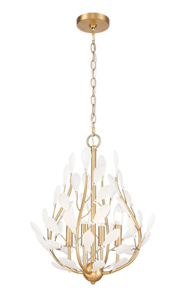 Z-Lite - 353-18MGLD - Four Light Chandelier - Claudine - Modern Gold