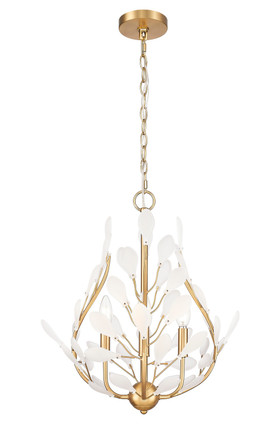 Claudine Four Light Chandelier (353-18MGLD)