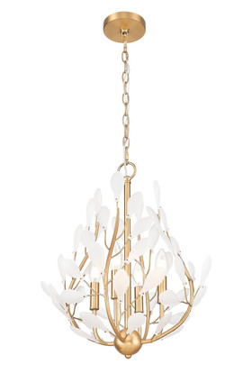 Claudine Four Light Chandelier (353-18MGLD)