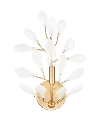 Claudine One Light Wall Sconce (353-1S-MGLD)
