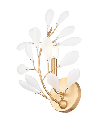 Claudine One Light Wall Sconce (353-1S-MGLD)