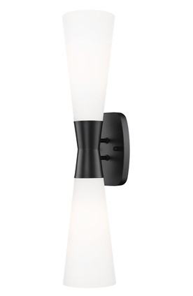 Z-Lite - 4504-2SL-MB - Two Light Wall Sconce - Emrys - Matte Black