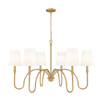 Z-Lite - 4505-6RB - Six Light Chandelier - Jisele - Rubbed Brass