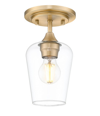 Joliet One Light Flush Mount (473F1-BBR)