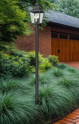 Raphael Three Light Outdoor Post Mount (5029PHBR-519P-BK)