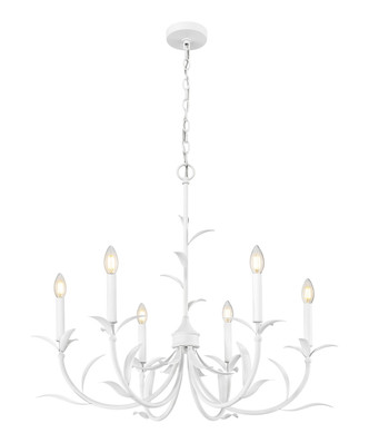 Aslin Six Light Chandelier (830-31TXWH)