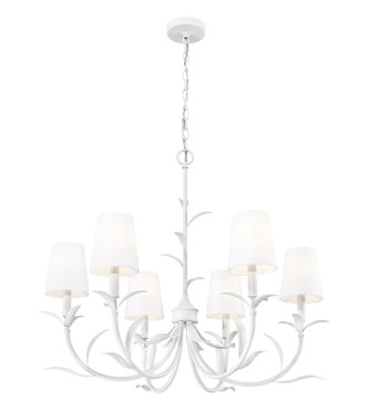 Aslin Six Light Chandelier (830-31TXWH)
