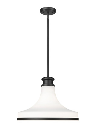 Z-Lite - 831P18-MB - One Light Pendant - Reznor - Matte Black