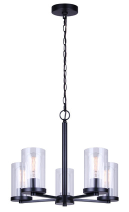Canarm - ICH1234A05BK - Five Light Chandelier - Britton - Matte Black