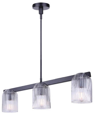 Renzo Three Light Chandelier (ICH1243A03BK)