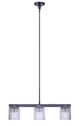 Renzo Three Light Chandelier (ICH1243A03BK)