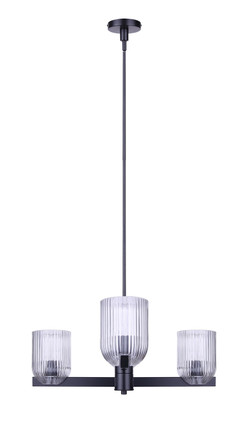 Renzo Four Light Chandelier (ICH1243A04BK)