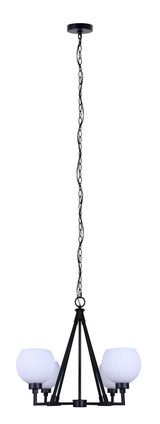 Nella Four Light Chandelier (ICH2257B04BK)