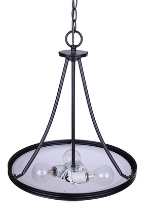 Devon Three Light Chandelier (ICH4115BK)