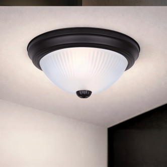 21 Series One Light Flush Mount (IFM211TMBK-F)
