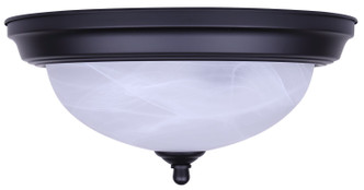41 Series Two Light Flush Mount (IFM411MBK)