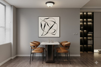 41 Series Two Light Flush Mount (IFM411MBK)