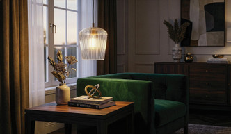 Leandro One Light Pendant (IPL1249A01GD-CR)