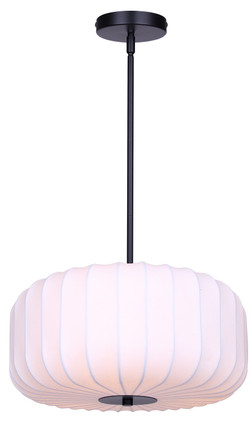 Canarm - IPL2253B03BK16 - Three Light Pendant - Elle - Matte Black