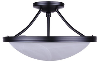 Devon Three Light Semi-Flush Mount (ISF41BK)