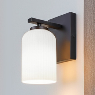 Bram One Light Wall Sconce (IVL1241A01BK)