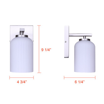 Bram One Light Wall Sconce (IVL1241A01BN)