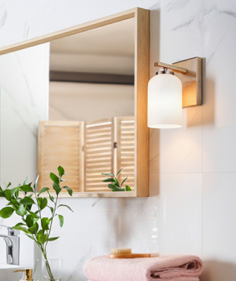 Bram One Light Wall Sconce (IVL1241A01GD)