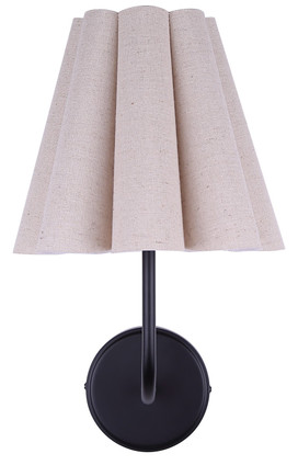 Iris One Light Wall Sconce (IWF1239A01BK)