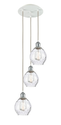 Innovations - 113B-3P-WPC-G362 - LED Pendant - Ballston - White Polished Chrome
